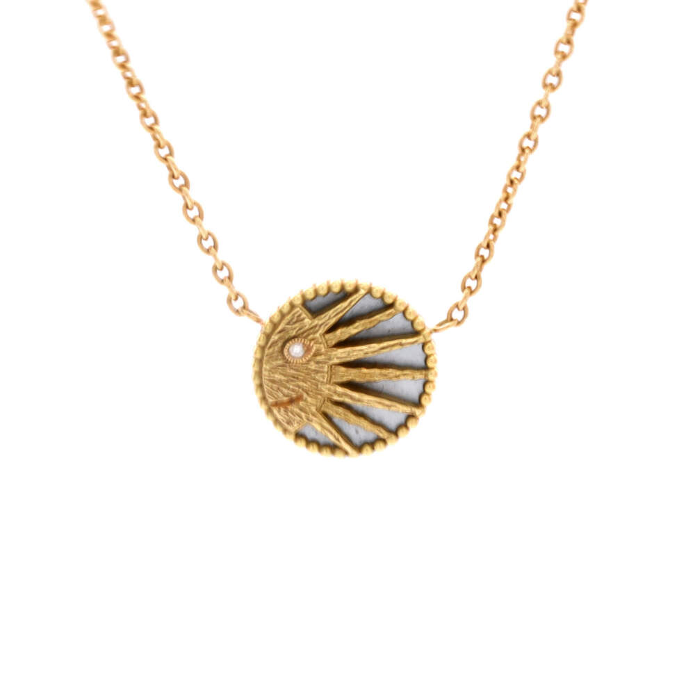 Christian Dior Rose Celeste Pendant Necklace